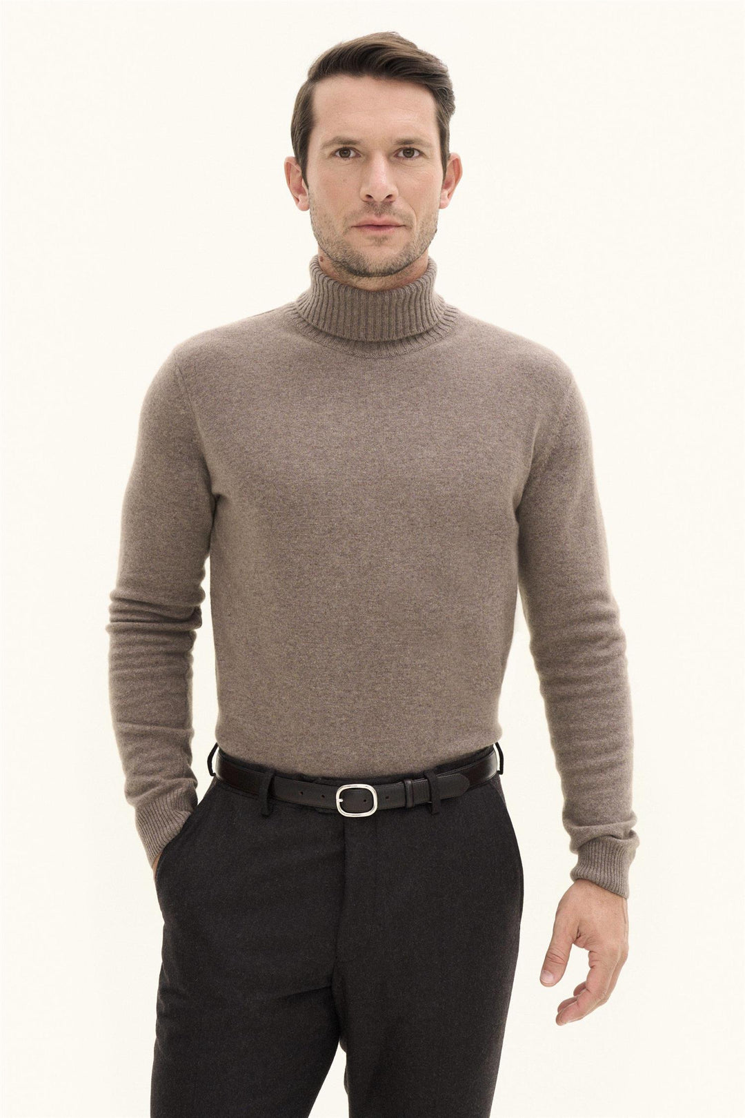 Salim Rollneck Walnut Beige