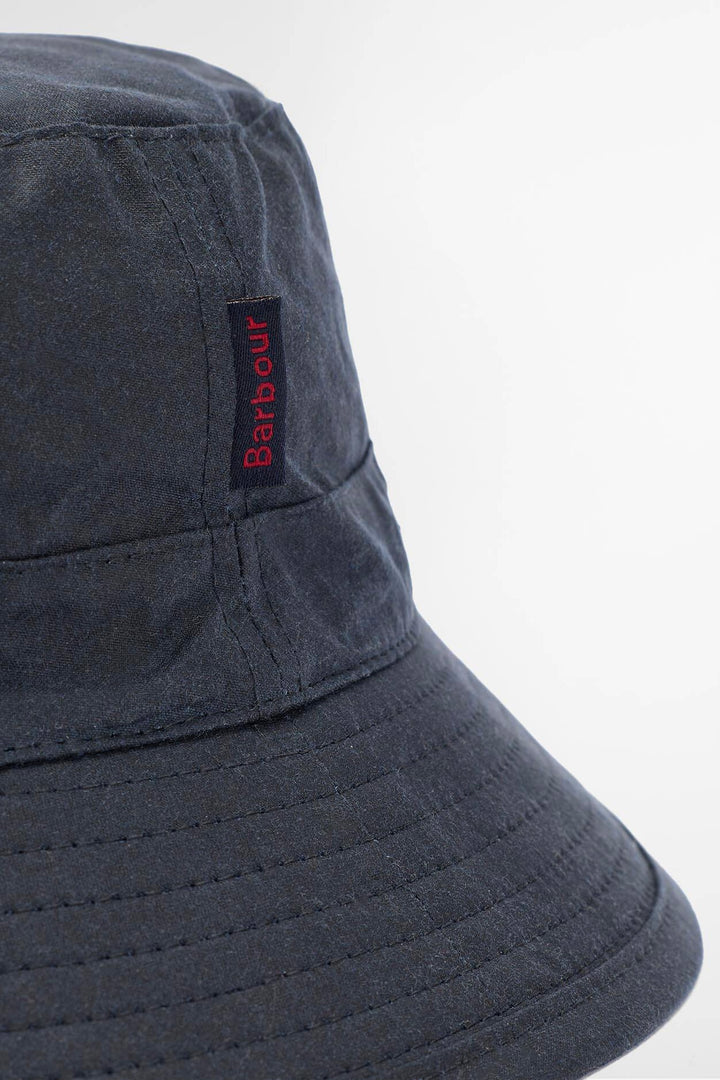 Waxed Bucket Hat Navy