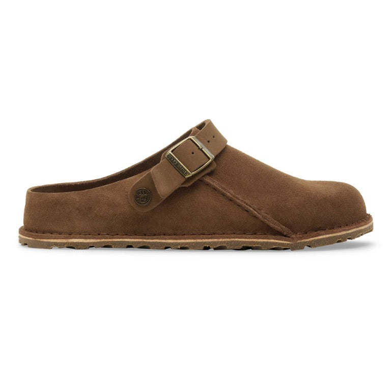 BIRKENSTOCK Lutry Premium Suede Leather Dark Tea Dame - Dale
