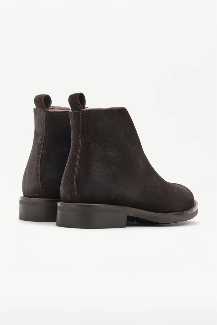 Chelsea Cow Leather Ankle Boots Mocha