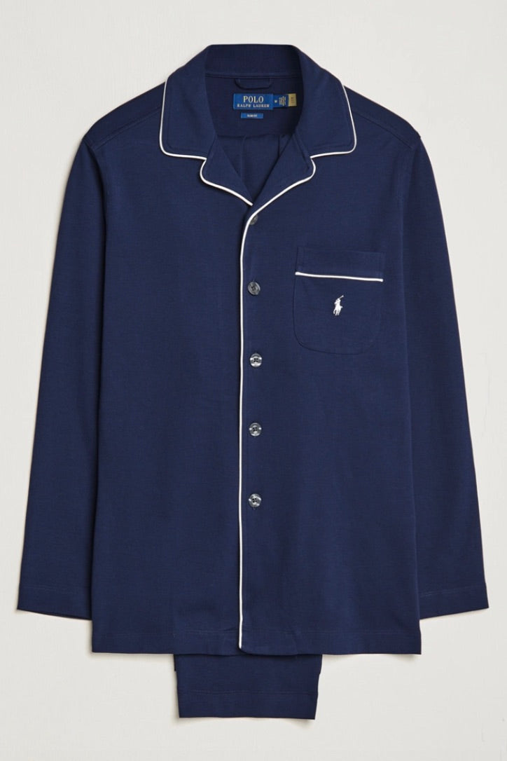Cotton Pyjama Set Cruise Navy