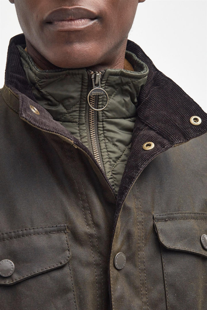 Ogston Waxed Jacket Olive