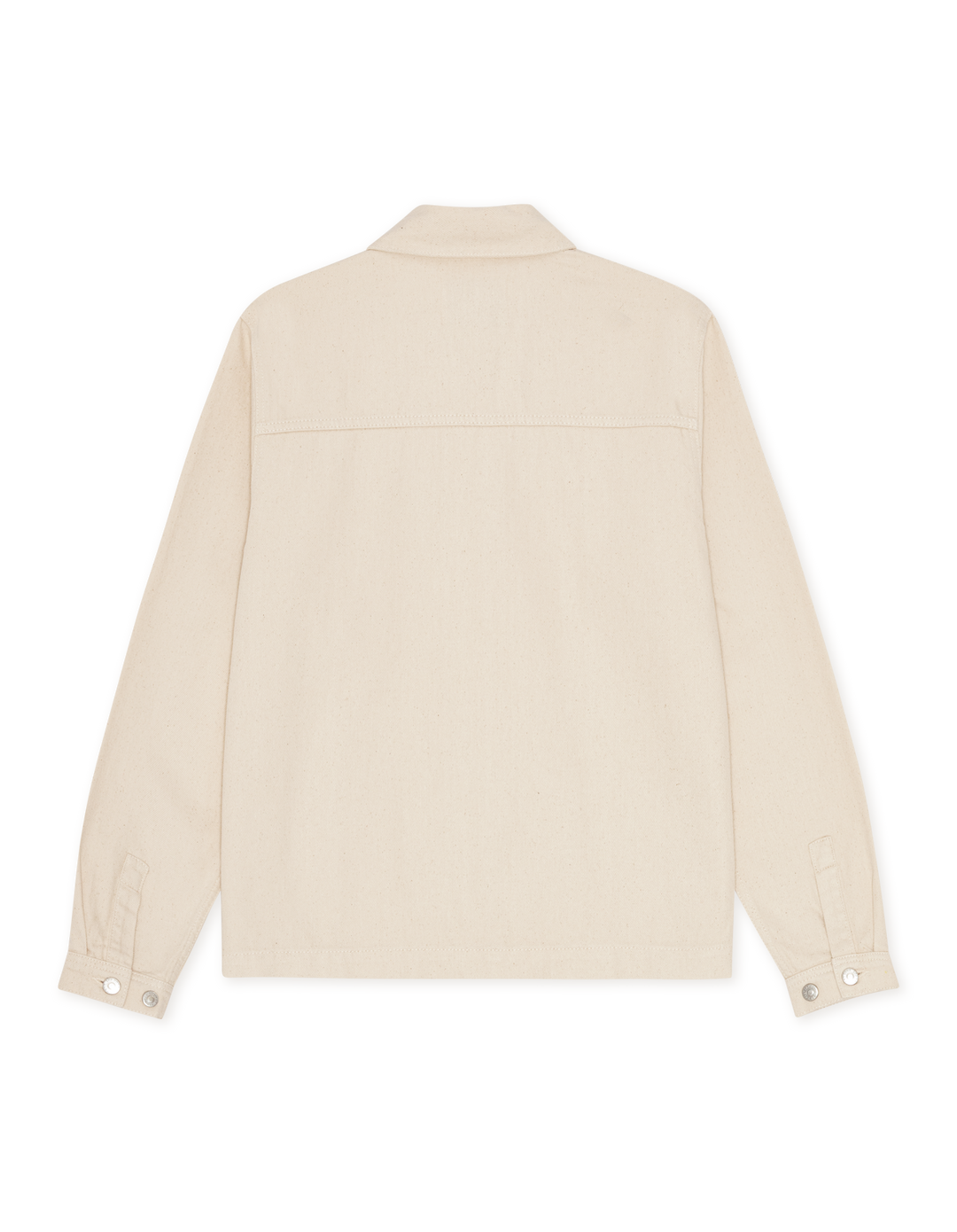 LES DEUX Layton Denim Overshirt Ivory - Dale