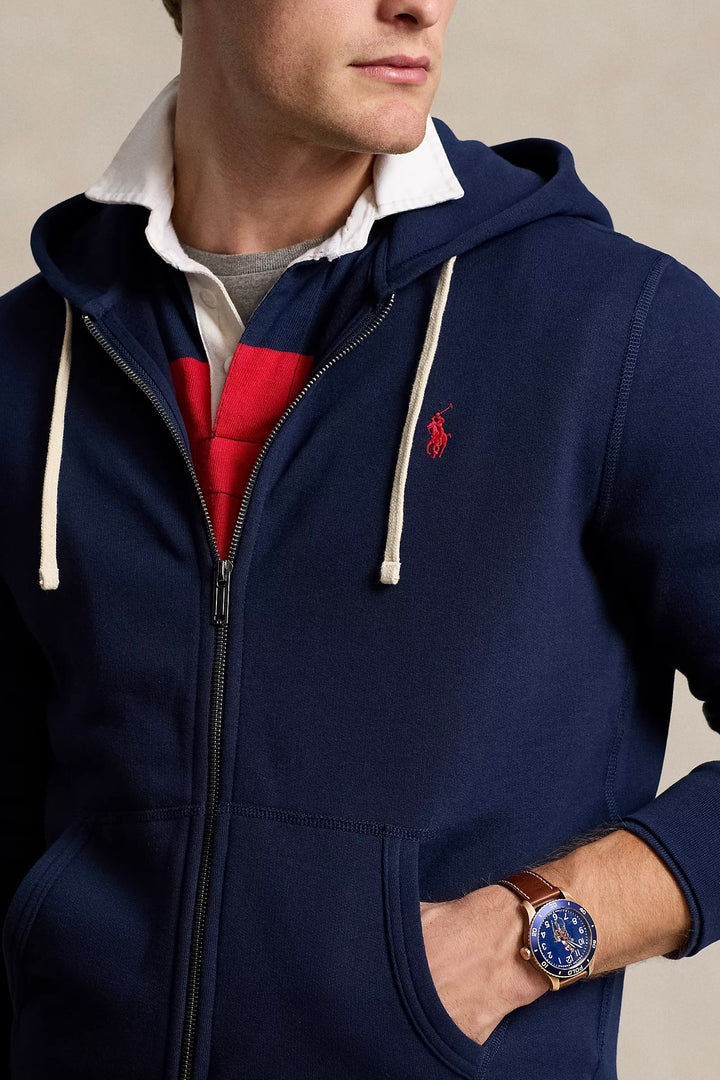 The RL Fleece Hoodie Cruise Navy