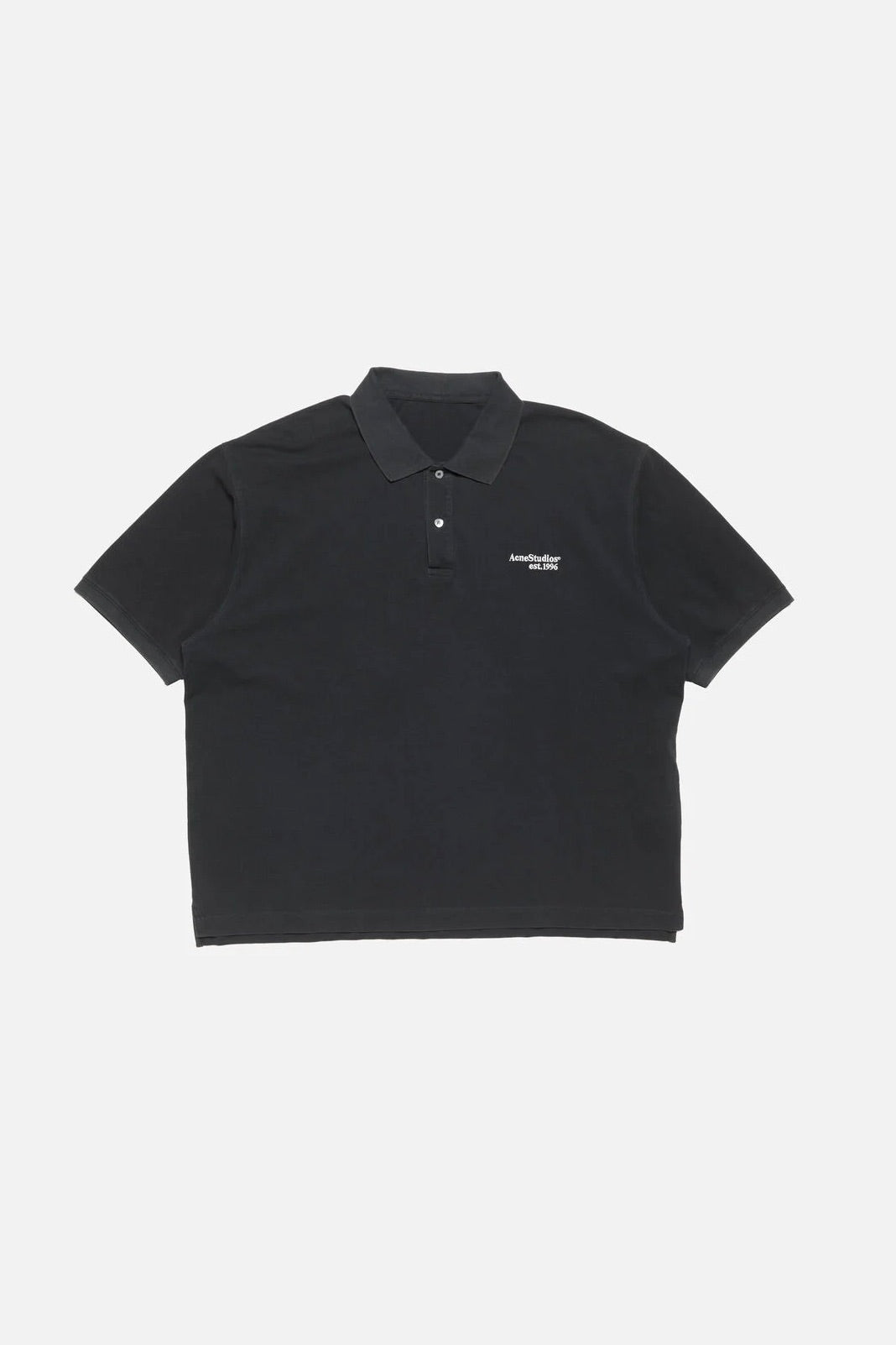 Washed Logo Polo Black