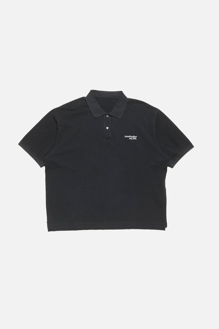 Washed Logo Polo Black