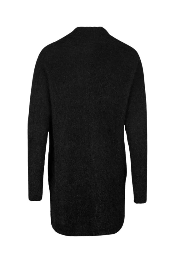 Mohair Demi Shawl Cardigan Black