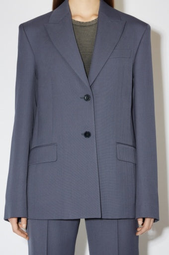 SINGLE-BREASTED SUIT JACKET Mid Blue