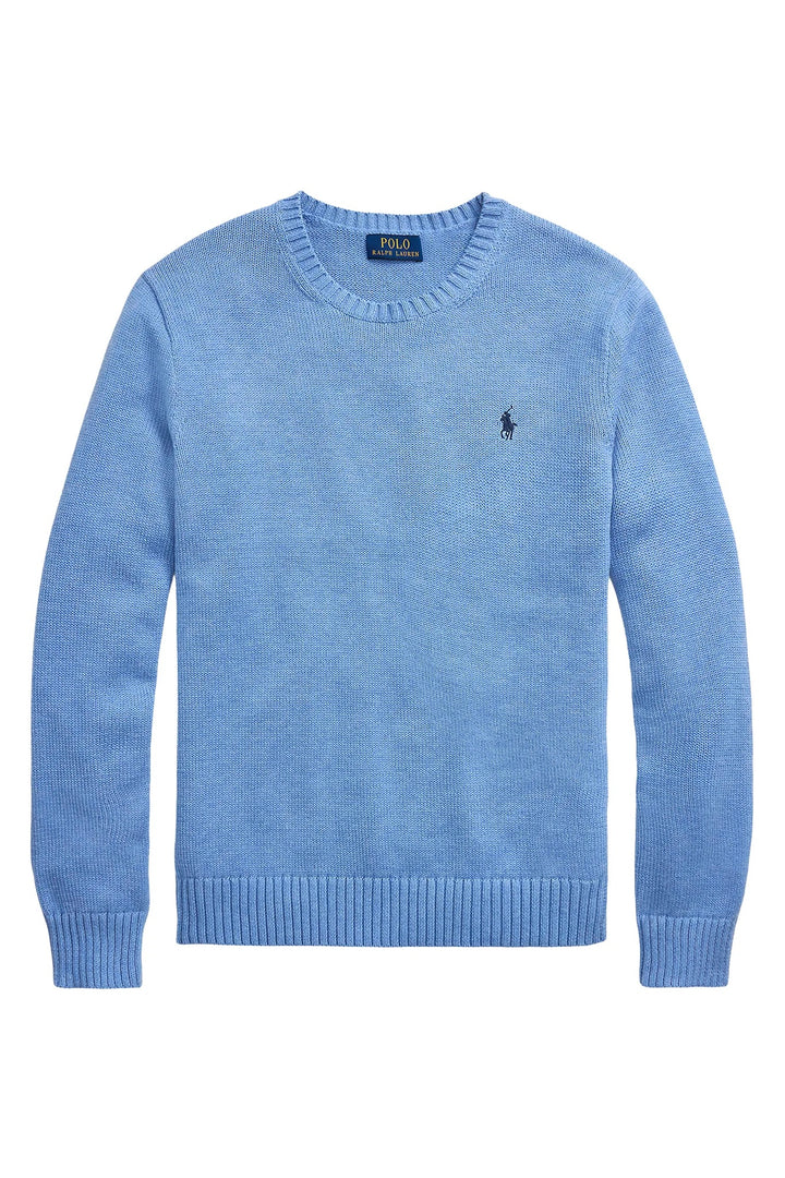 Long Sleeve Cotton Jumper Soft Royal Heather
