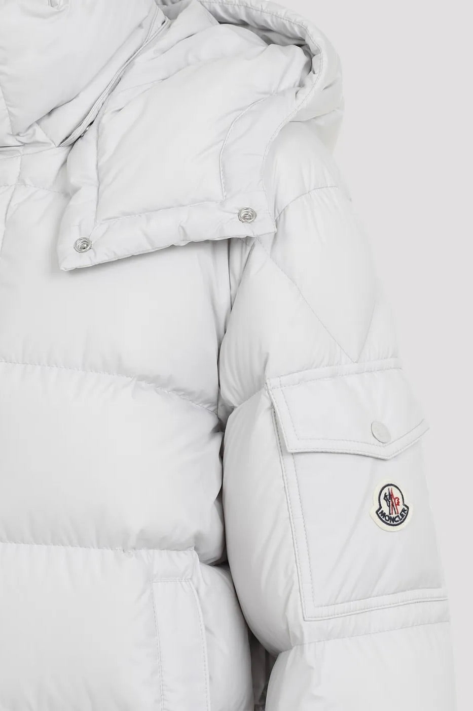 Maya 70 Short Down Jacket Open Grey