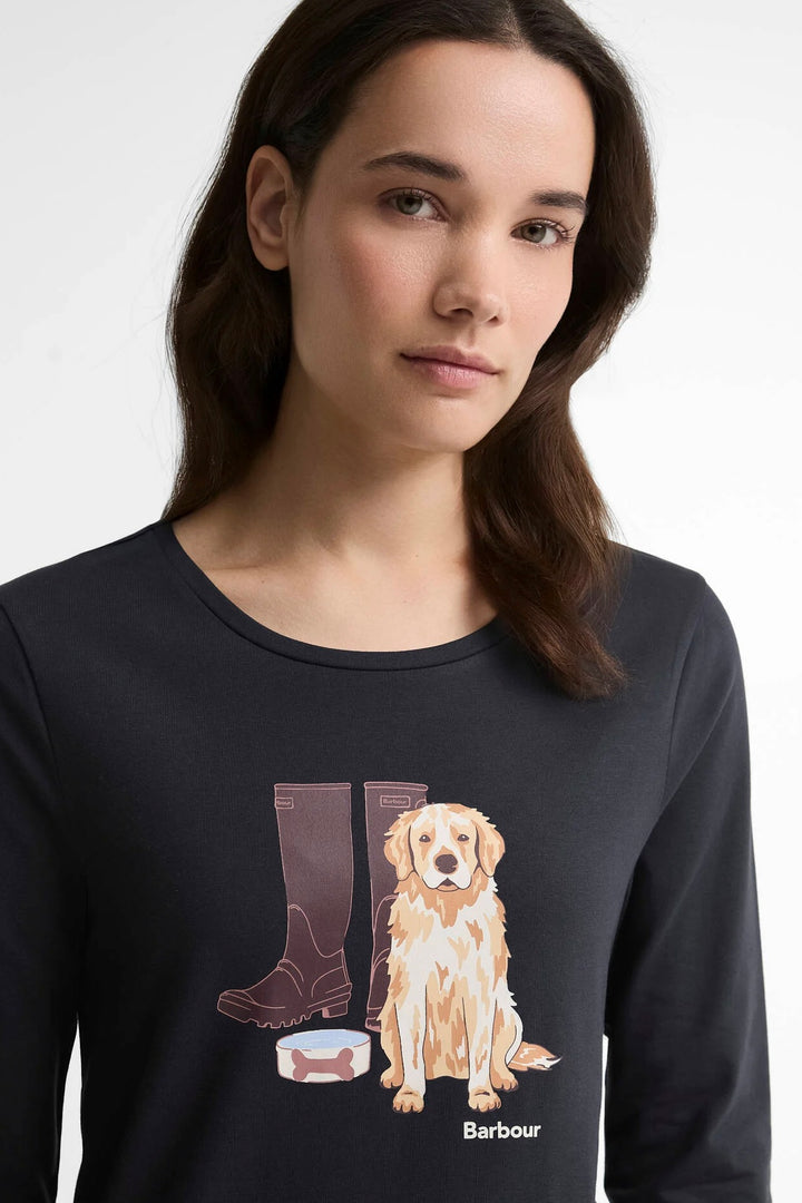 Barbour Hedley Long Sleeved T-Shirt Navy/Dress