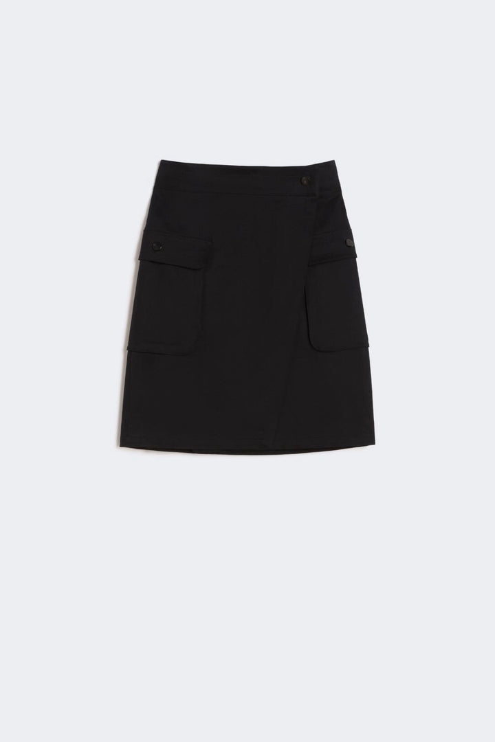 MAX MARA Stretch Cotton Wrap Skirt - Dale
