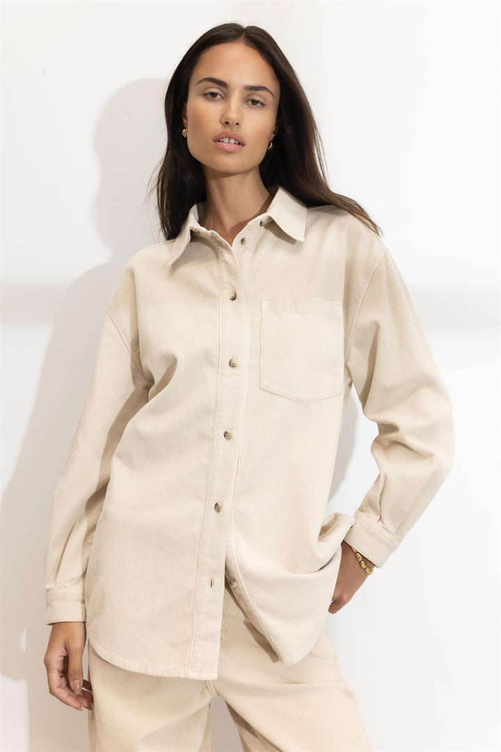 Alex Cord Shirt Greige