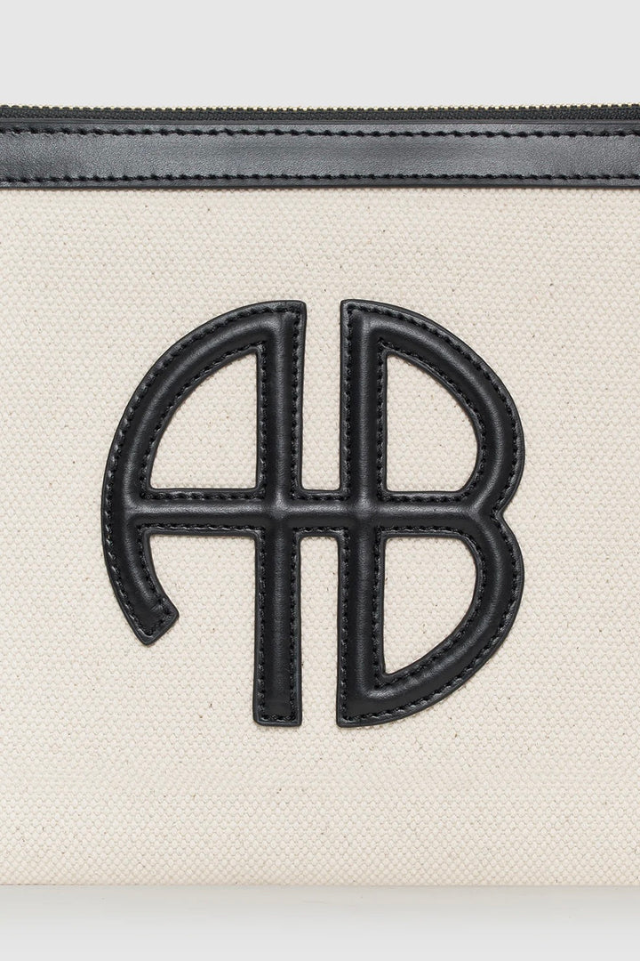 Lili Pouch Natural Canvas/Black