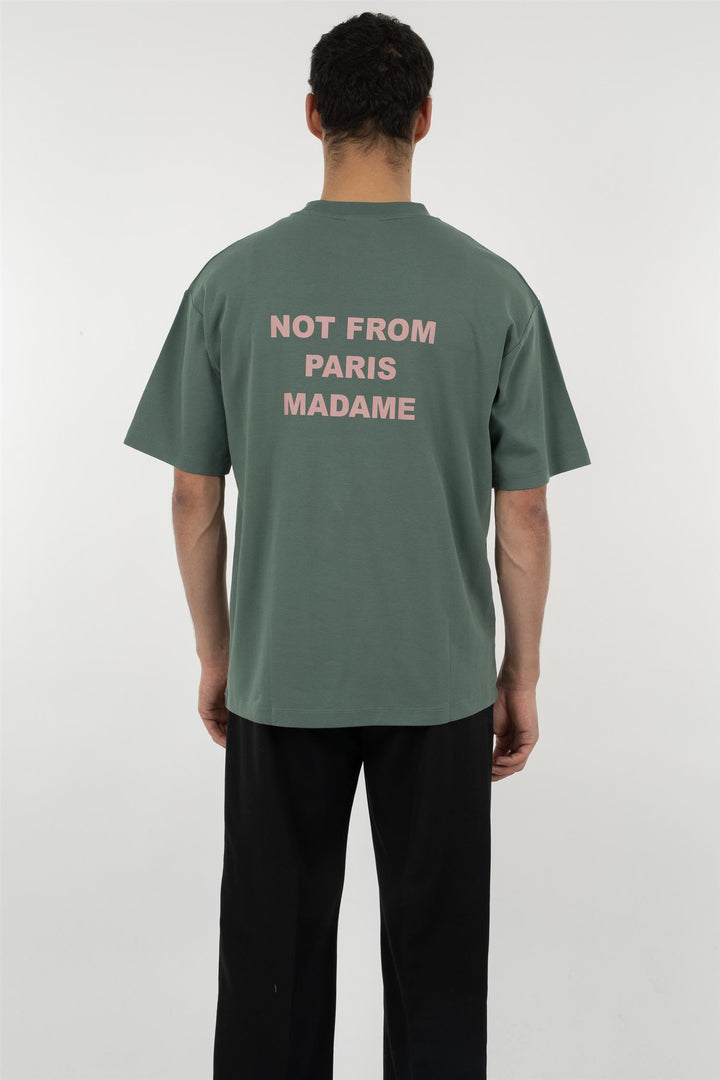 Le T-Shirt Slogan Dark Green