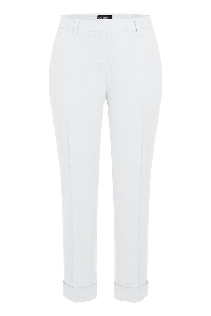 Krystal Linen Pants Pure White