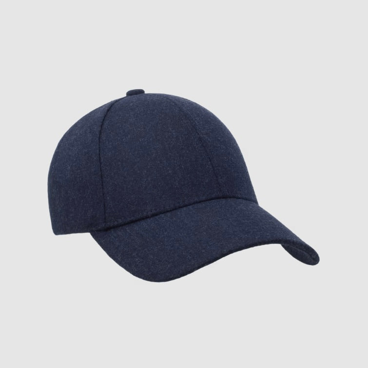 Merino Wool Cap Dark Navy