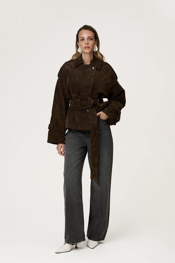 York Cropped Trench Coat