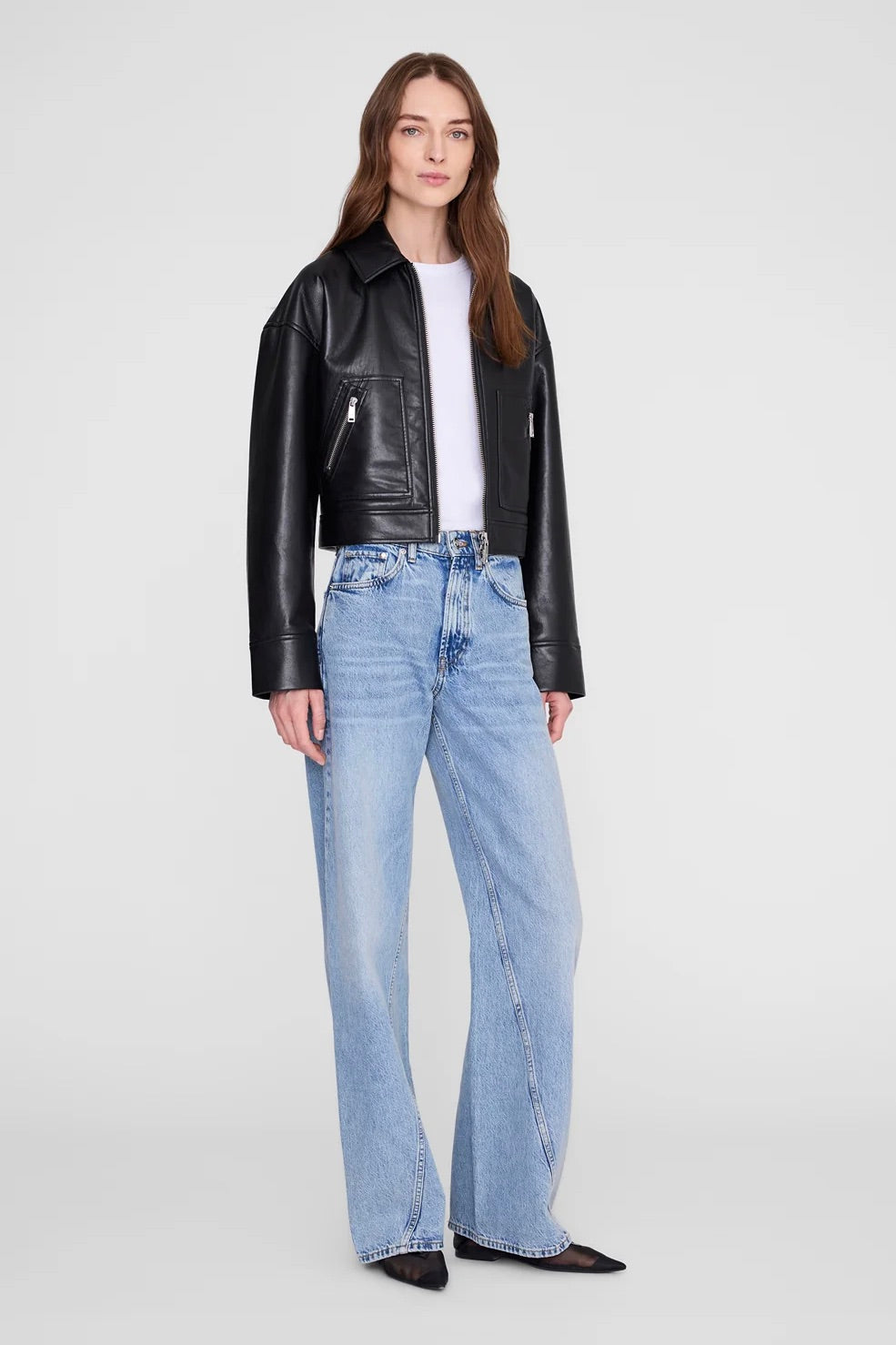 Assan Jacket Black Recycled Leather