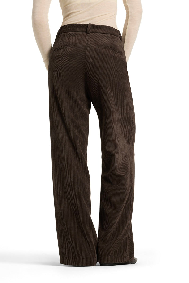 Amelie Corduroy Pants Dark Ebony