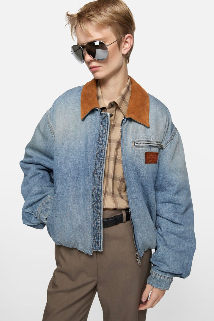 Denim Bomber Blouson