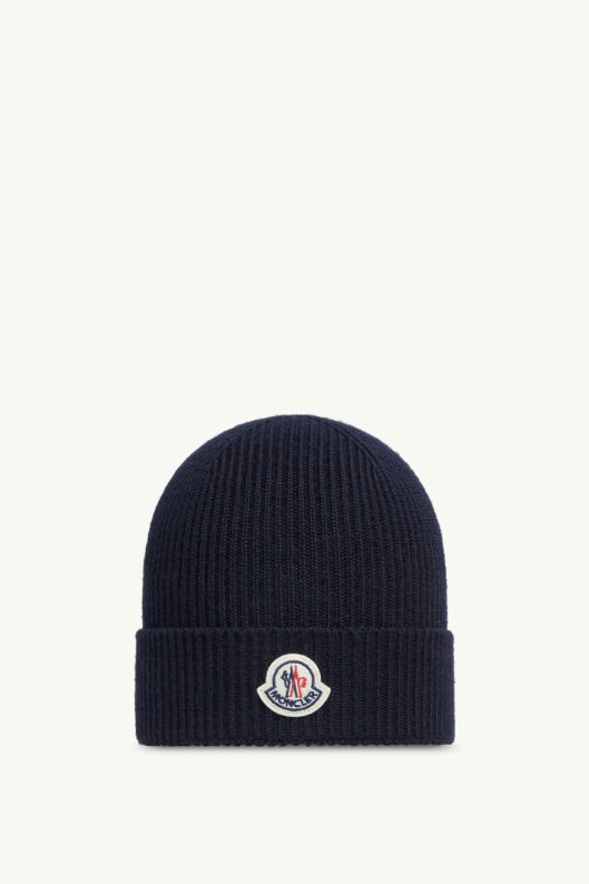 Wool Beanie Dark Blue