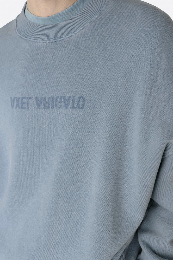 Distort Washed Sweatshirt Steel Blue