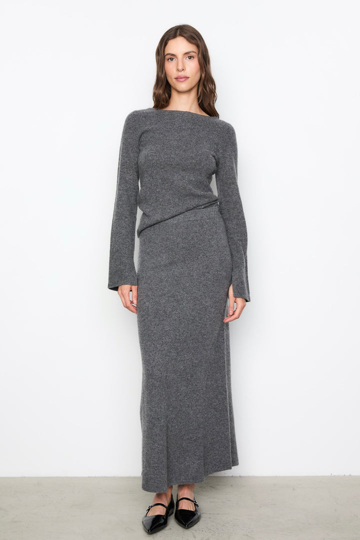 Joyce Knit Dark Grey Melange