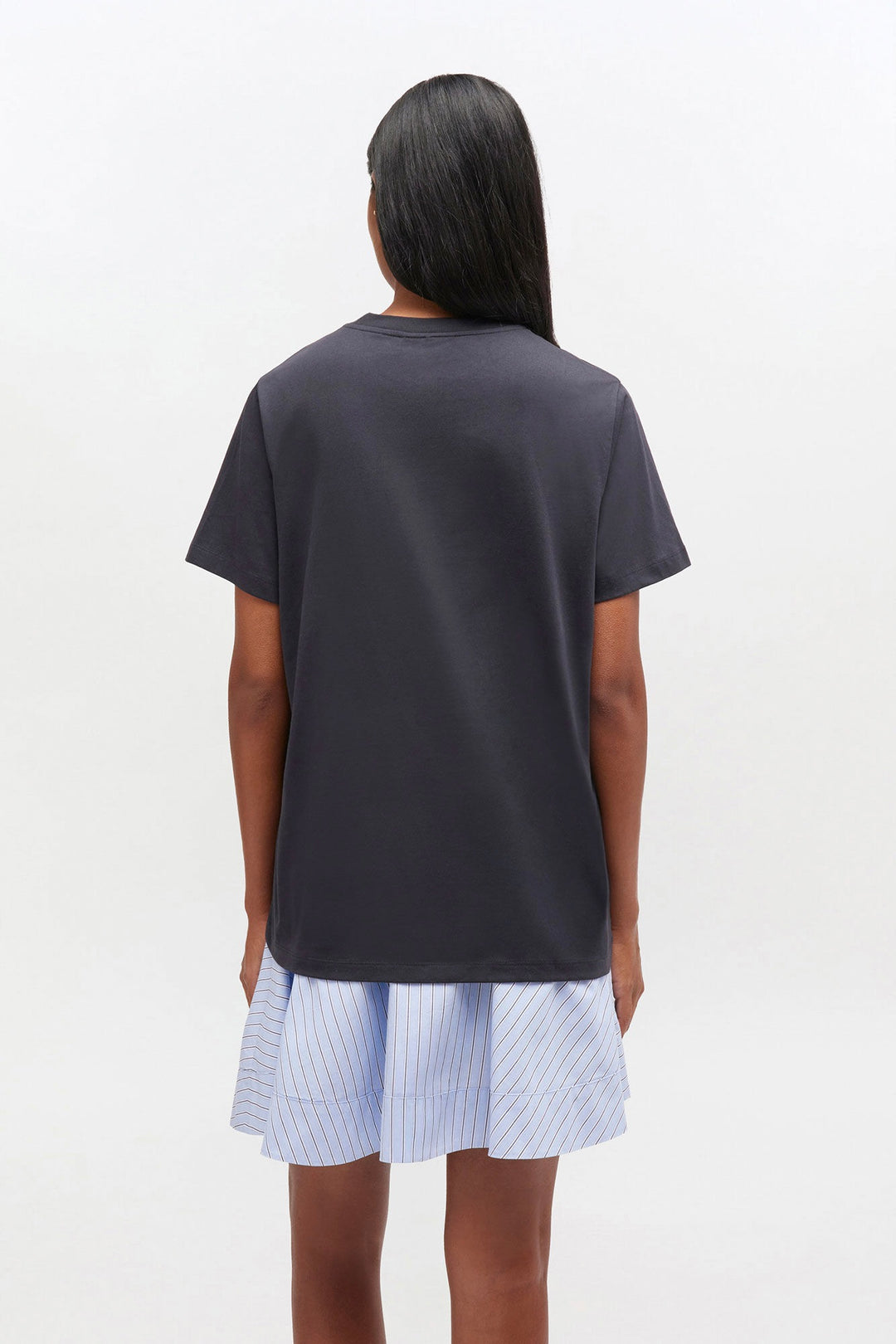 GANNI Basic Cotton Jersey Neon Puppy T-shirt Phantom - Dale