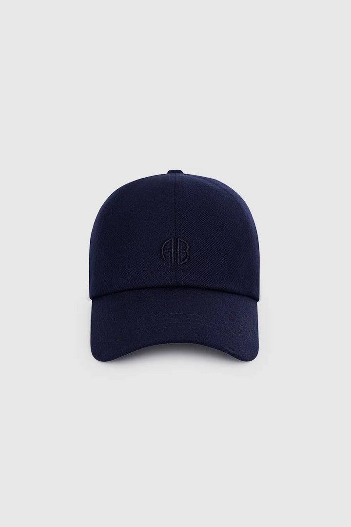 Jeremy Baseball Cap Navy Wool