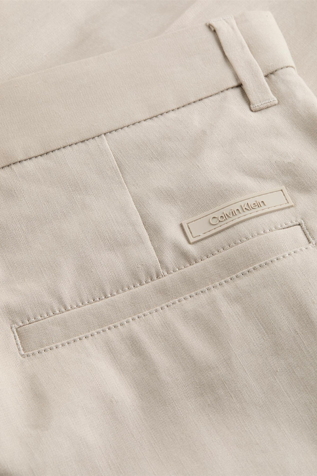 Linen Lyocell Stretch Shorts Silver Lining