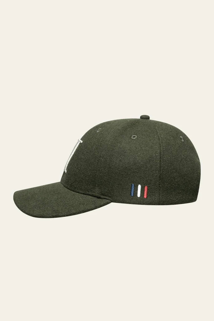 Encore Wool Baseball Cap Forest Green