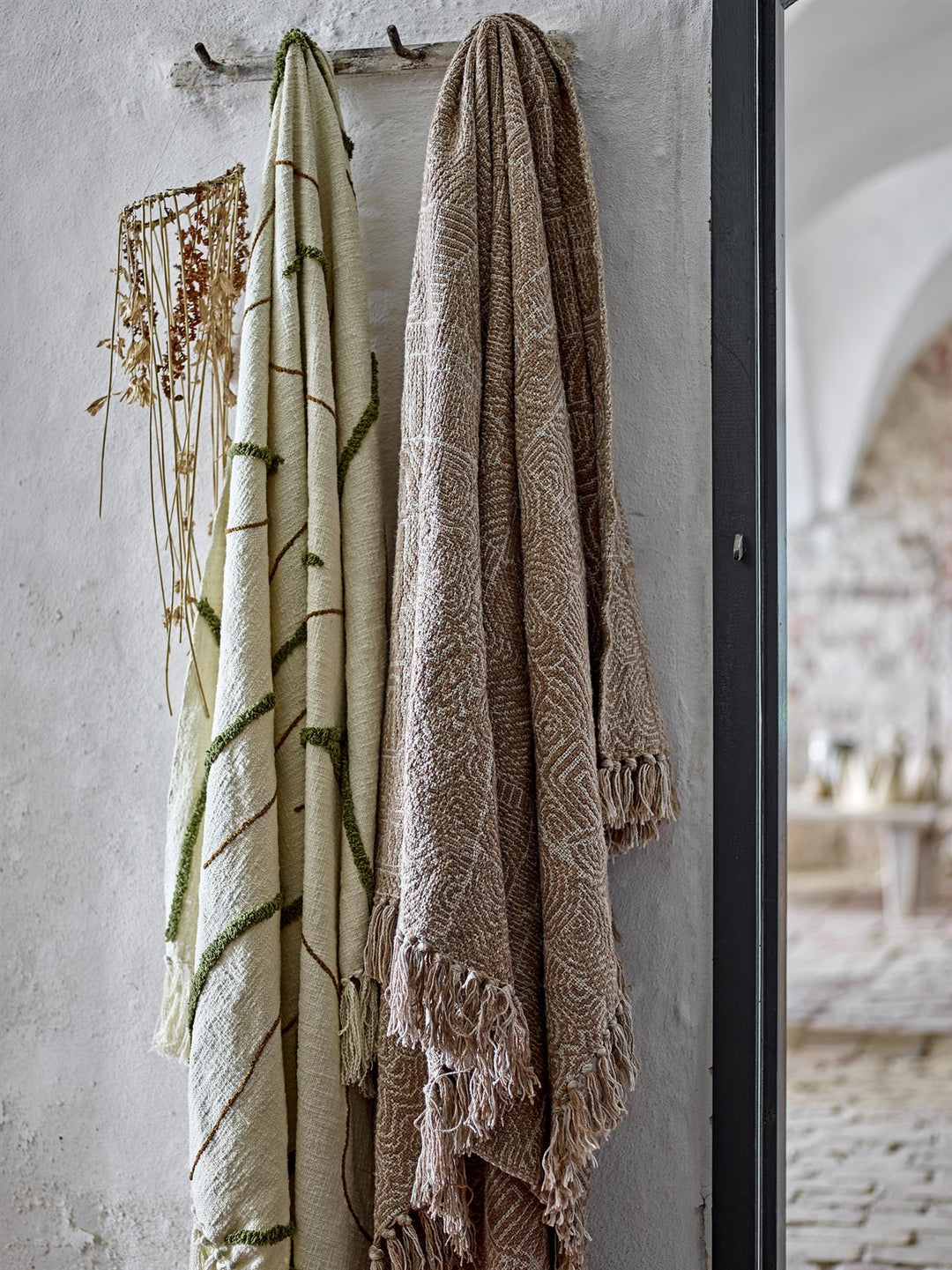 Bresso Throw, Brown, Recycled Cotton