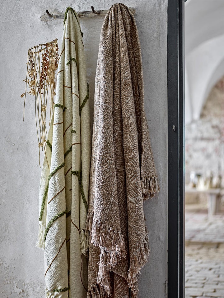 Bresso Throw, Brown, Recycled Cotton