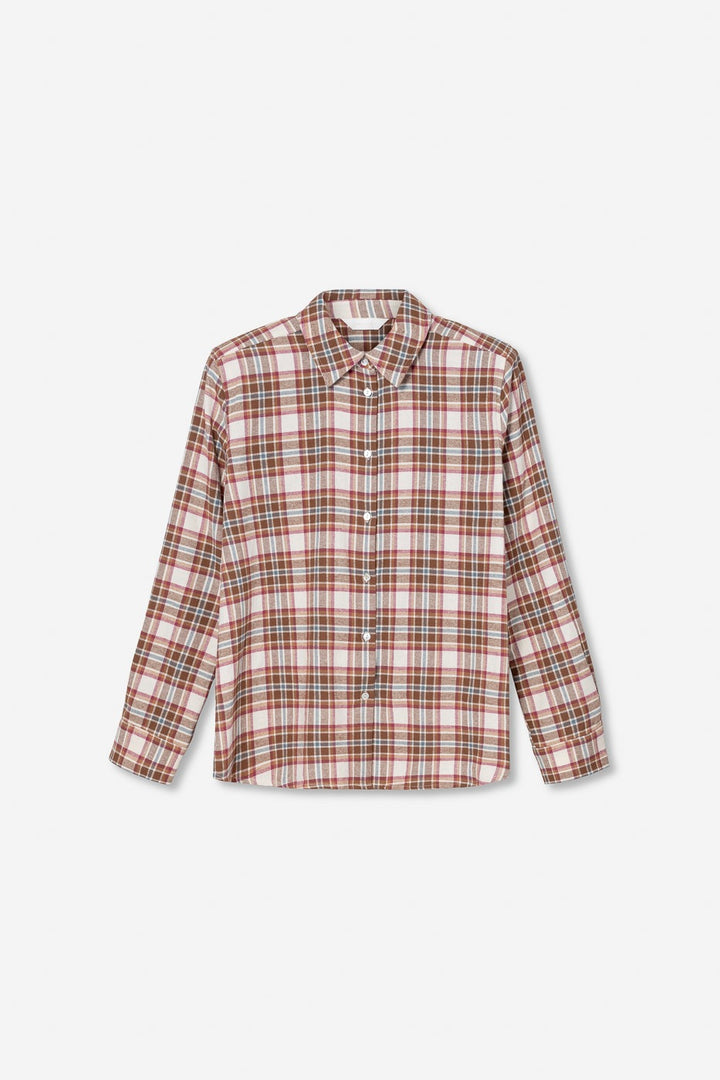Joan Flannel Shirt Red Check