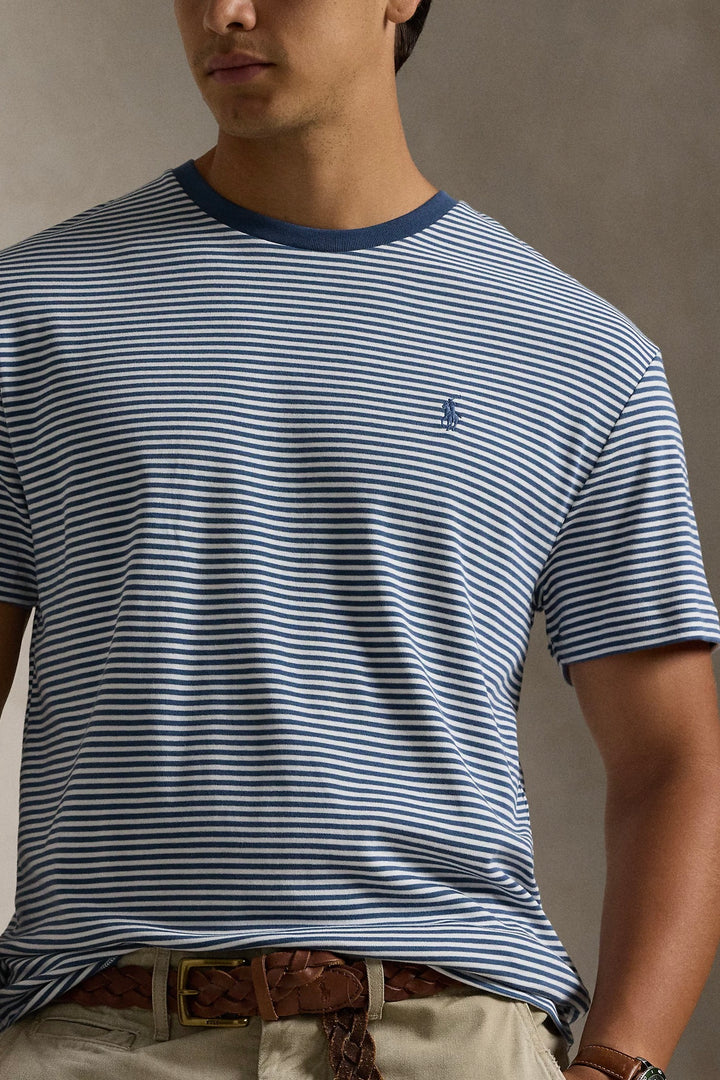 Classic Fit Striped Soft Cotton T-Shirt