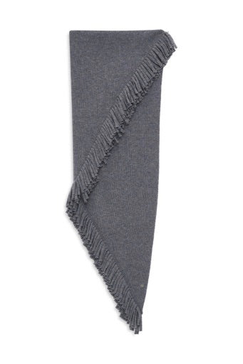 ANINE BING Taon Scarf Fringes Heather Grey - Dale