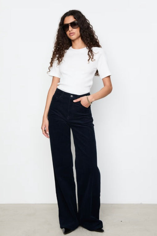 Pippa Rib Tee White
