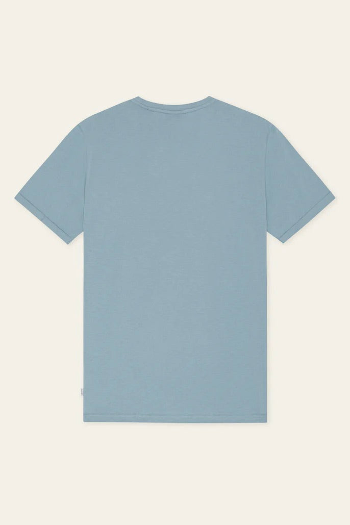 Core Contrast T-Shirt Faded Denim Blue