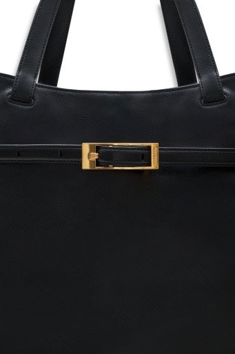 Elly Tote Small Grained Leather Black