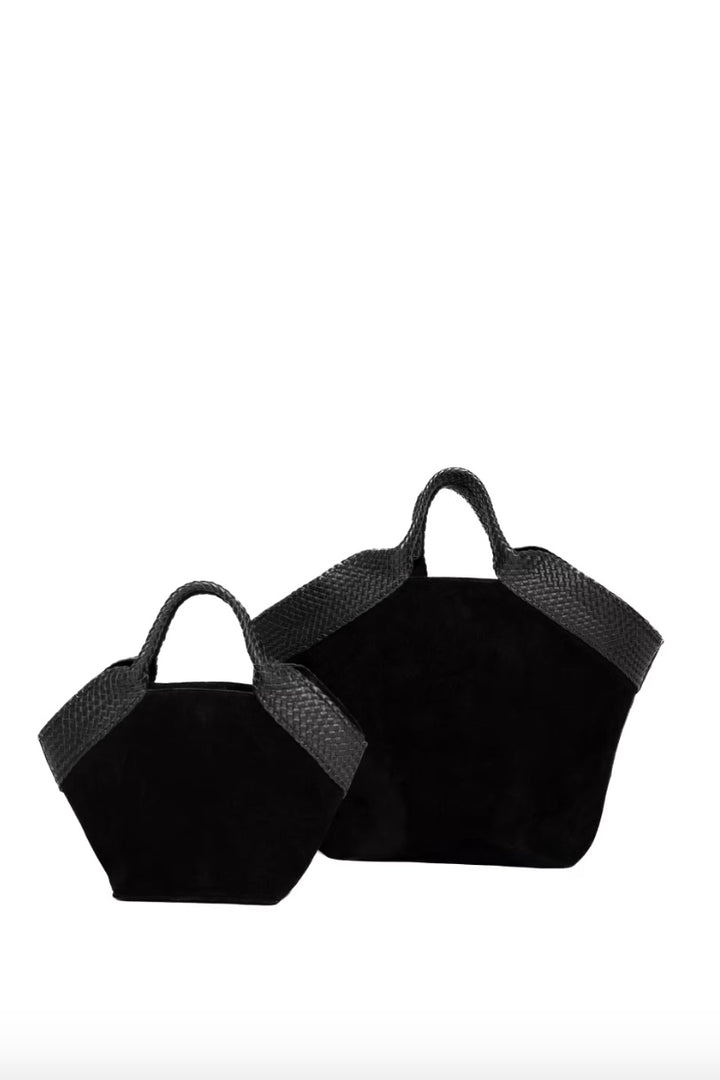 Aura Bag Large Black Suede