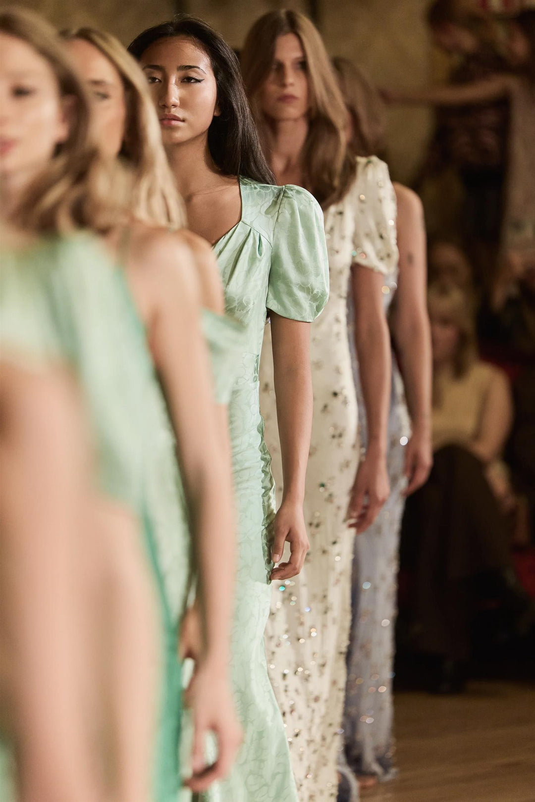 Leslie Jacquard Dress Mint