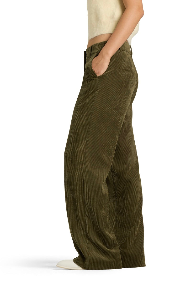 Amelie Corduroy Pants Olive Mission