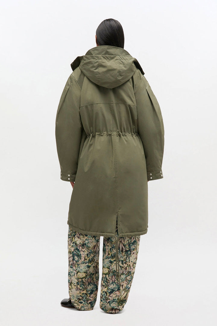 GANNI Ripstop Tri-Layer Parka Coat - Dale