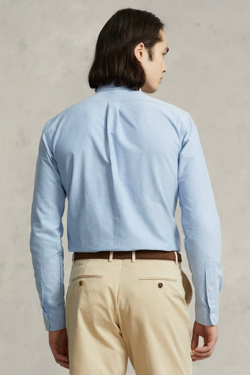Custom Fit Oxford Shirt Blue