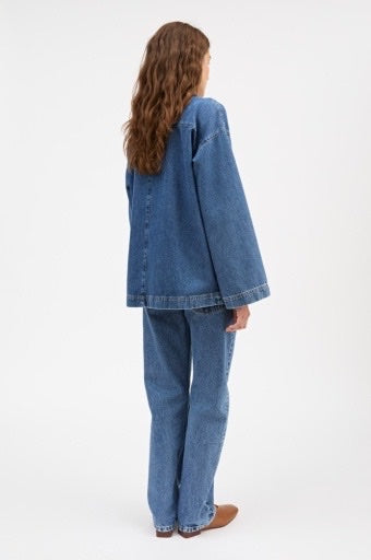 Norma Blouse Slouchy Blue
