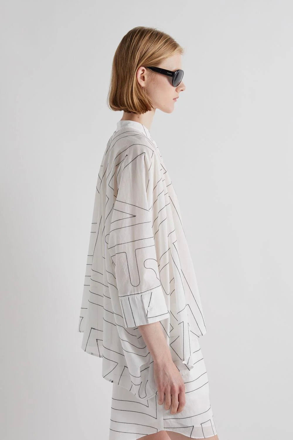 Shirt Offwhite/Nero Ricam