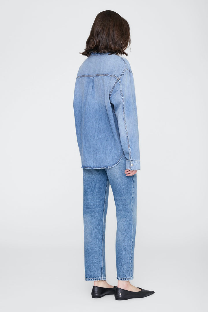 ANINE BING Paxton Shirt Tidal Blue - Dale