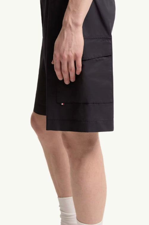 Gabardine Cargo Shorts Navy Blue