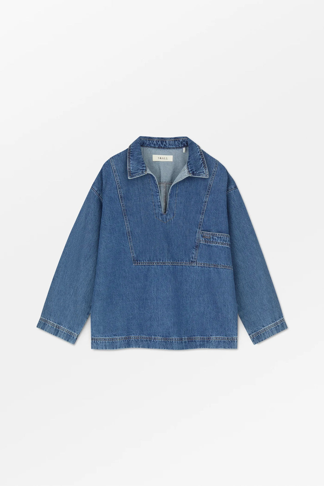 Norma Blouse Slouchy Blue